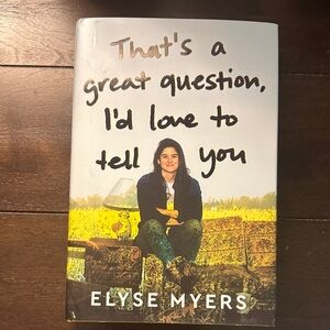 Elyse Myers Book with Yellow and Brown Cover